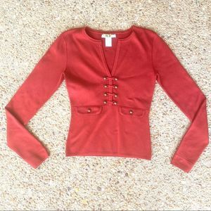 Design History Silk Blend Long Sleeve Sweater S